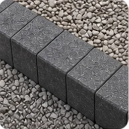 Charcoal paving border texture option